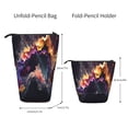 thumbnail image 2 of Bingfone Explosive Fluid Splash Art Print Telescopic Pencil Bag Pen Holder Pop Up Stationery Case, Stand-up Retractable Transformer Bag Standing Organizer, 2 of 6
