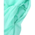 thumbnail image 6 of DPOIS Big Girls Junior V Neck Chiffon Long Party Wedding Prom Romper Gown Flower Girls Dress Mint_Green 4, 6 of 7