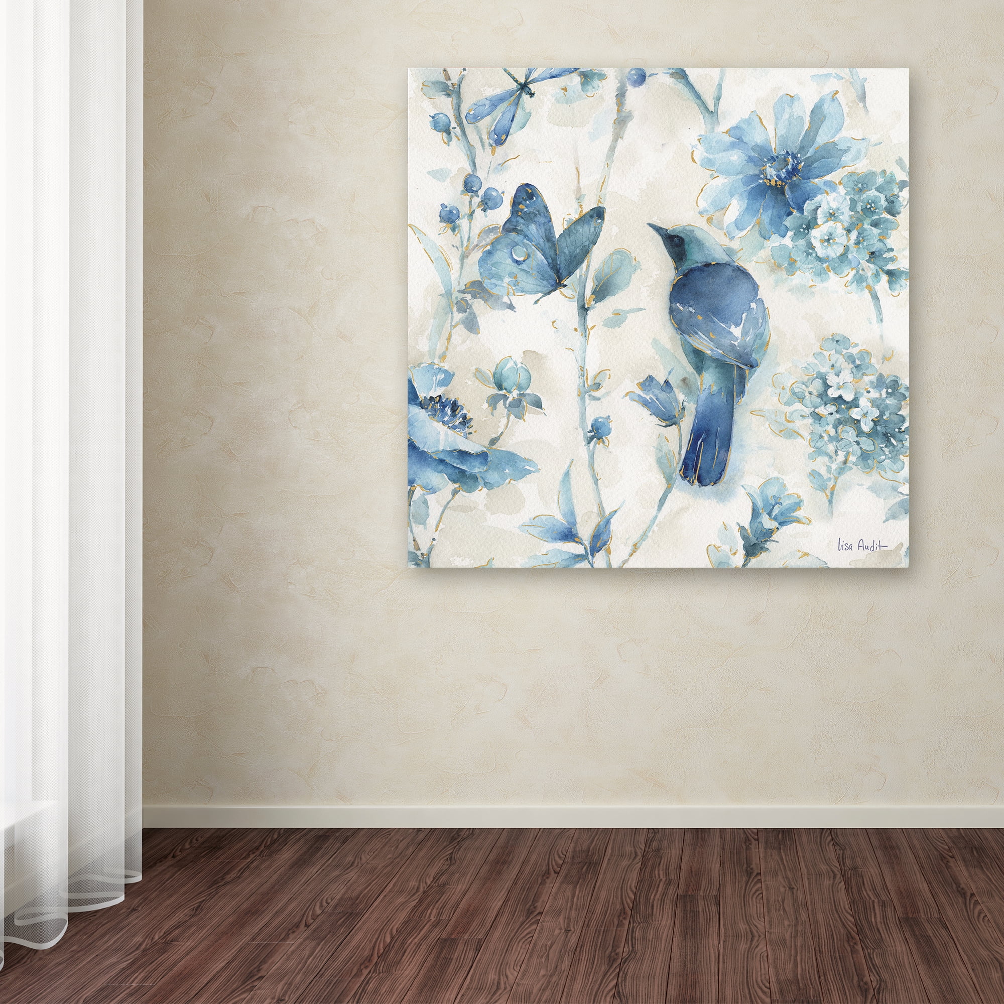 Trademark Fine Art "Indigold XII" Canvas Art by Lisa Audit