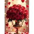thumbnail image 4 of Valentine's Day Romantic Backdrop Banner with Roses and Hearts for Party Supplies Wedding Decorations Photography Background Props, 4 of 4