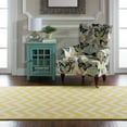 thumbnail image 4 of Linon Silhouette Hand Hooked Wool 5'x7' Rug in Yellow, 4 of 4