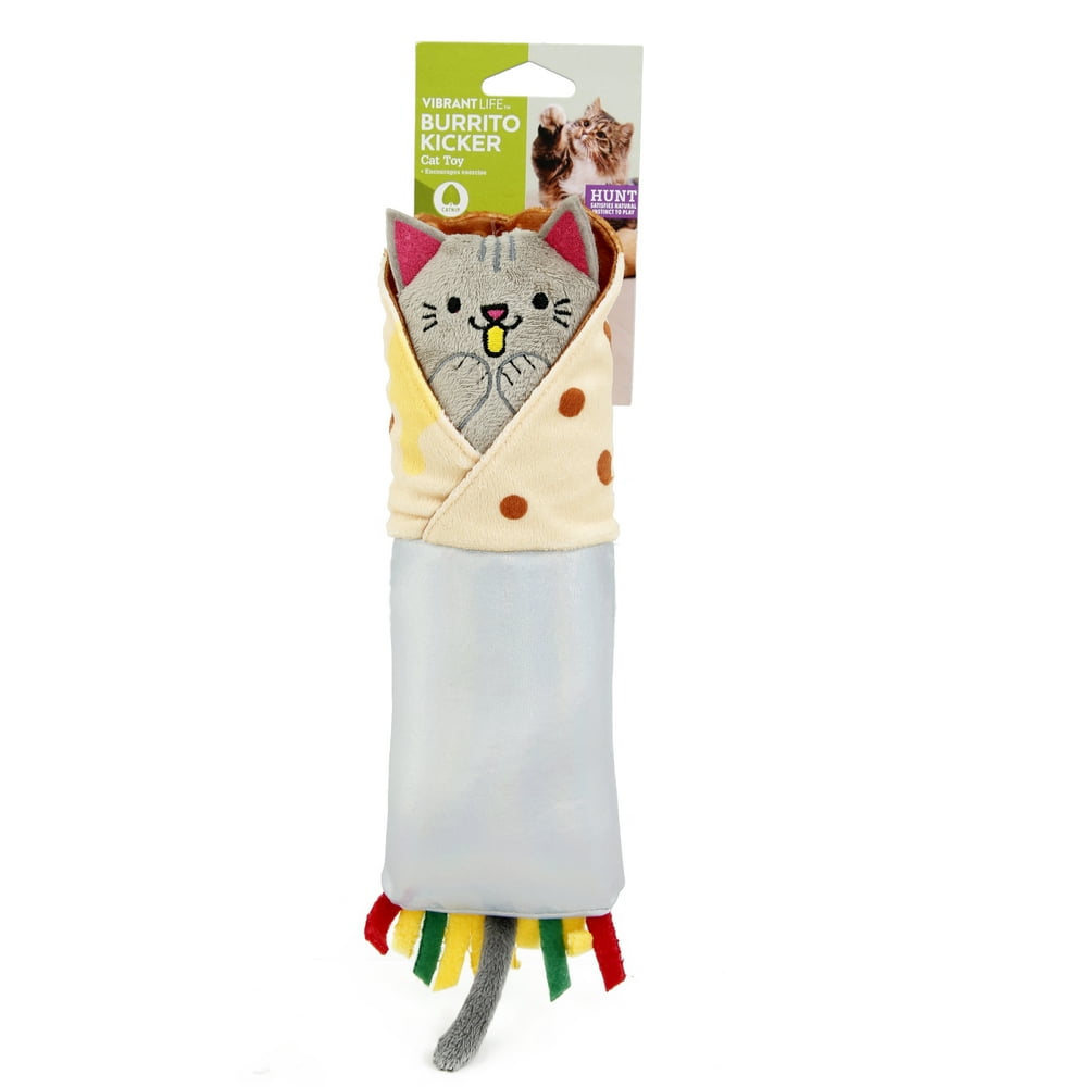 Vibrant Life Burrito Kicker Catnip Cat Toy, 1ct