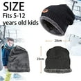 3Pcs Kids Winter Beanie Hat Scarf Gloves Set for 512 Years Old Boys Girls, Beanie Scarf Gloves