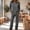 Dark Gray, variant on Pajamas For Women Leopard Print Loungewear Set Crew Neck Long Sleeve Top And Drawstring Wide Leg Pants Two Piece Pajama Set