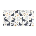 thumbnail image 2 of Haosy Black White Rabbits and Stars Bathroom Rugs Non Slip Absorbent Soft Plush Quick Dry Bath Mat, 39"x20", 2 of 8