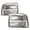 Clear Lens Chrome Housing Clear Reflector, variant on PIT66 Corner Clear/Chrome Headlights Assembly Fit For 2005-2007 Ford F250 F350 Super Duty Headlamp