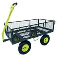 thumbnail image 1 of Yard Tuff 3-in-1 Dual Side Dump Wagon with Fold Down Sides and 1000 lb. Capacity, 1 of 12