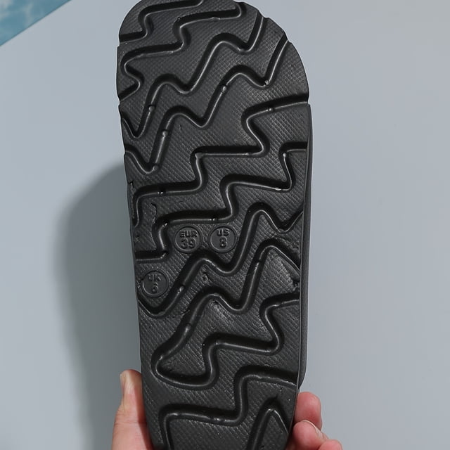 Women's Trendy Solid Color Thick Sole Sports Sandals, Wear Resistance Non Slip Open Toe Outdoor Slippers, Casual Versatile Soft Comfortable Beach Slides Shoes for Women Girls