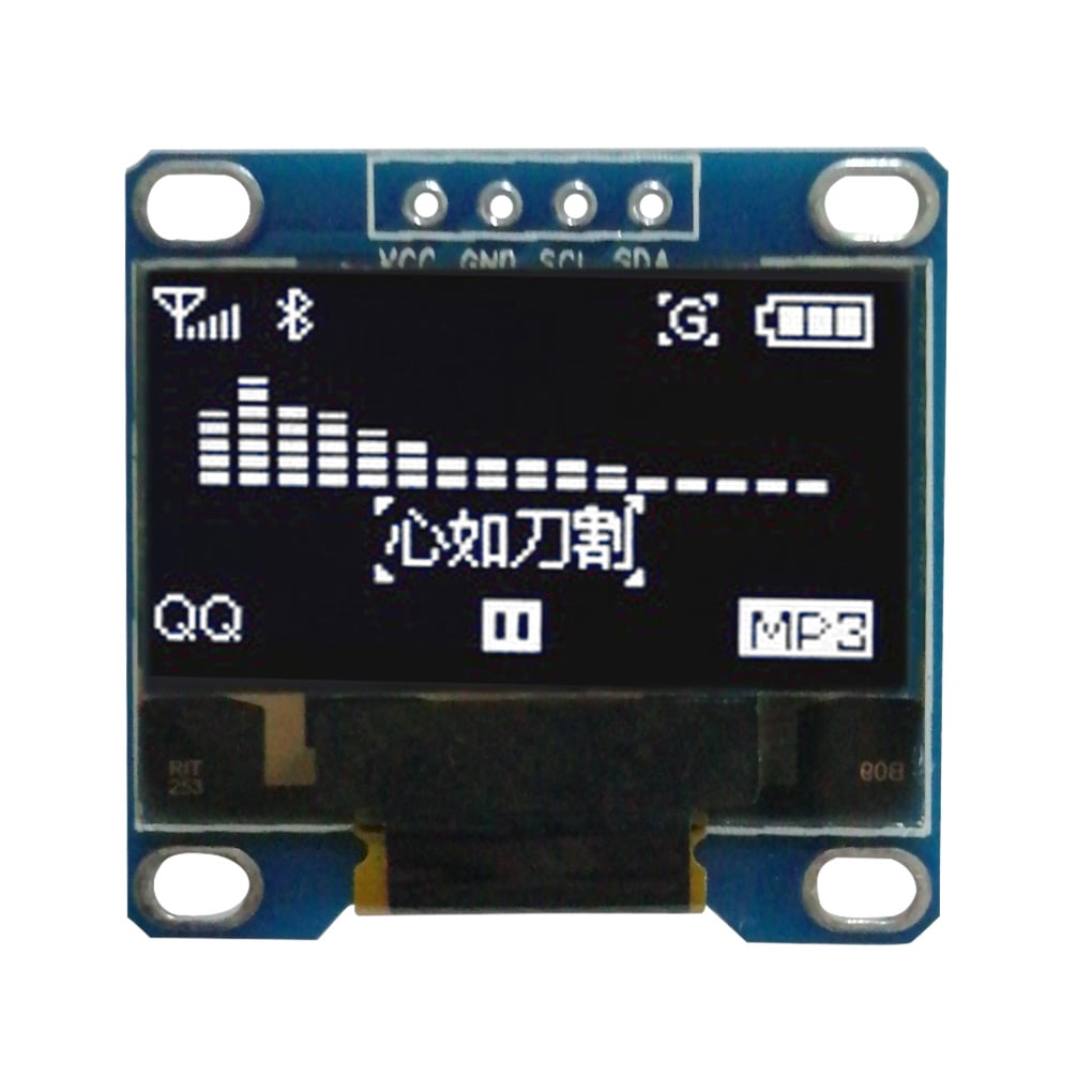 2pcs White 3-5V 0.96" I2C Serial 128X64 OLED LCD LED Display Module for Arduino 