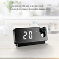thumbnail image 2 of Injueey Reloj Digital espejo superficie reemplazo 180 grados fecha pantalla hogar dormir trabajo relojes alarmas termómetro Decoración del hogar Tipo 3, 2 of 6