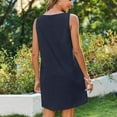 thumbnail image 3 of ZZwxWA Summer Dress for Women Sleeveless Tank Dress with Pockets Casual Short A Line Dress Crewneck Sundress 2025, 3 of 6