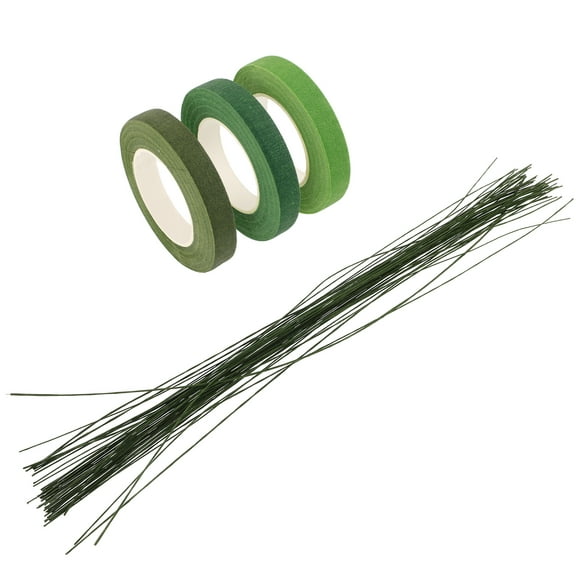 4-Piece Flower Stem Double-Sided Tape Kit for Floral Arrangements, Flowers, Bouquet Wrapping and Wire Securing