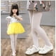thumbnail image 4 of Calcetines de baile para niños de primavera y verano, de grado escolar, de terciopelo blanco, 80d, color piel, 4 of 5