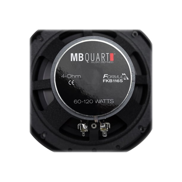 MB Quart FKB116S Formula Slim Mount Car Speakers (Black, Pair