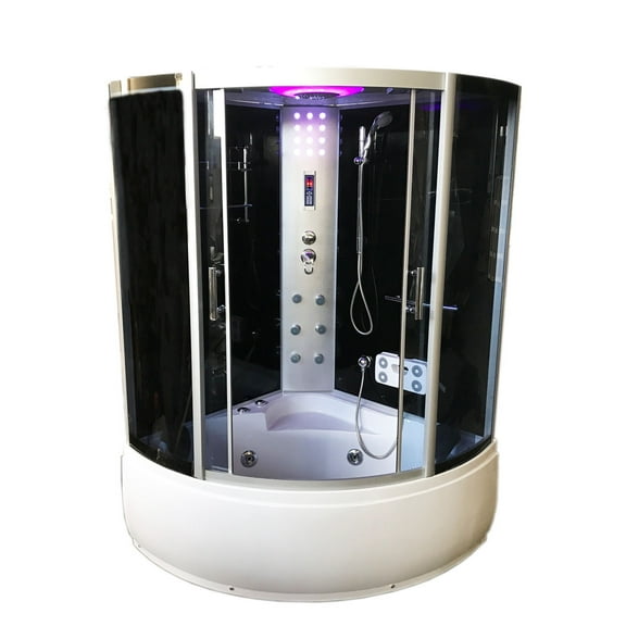 Whirlpool Corner Bathtub Shower 49″ x 49″ with Heater – Milan