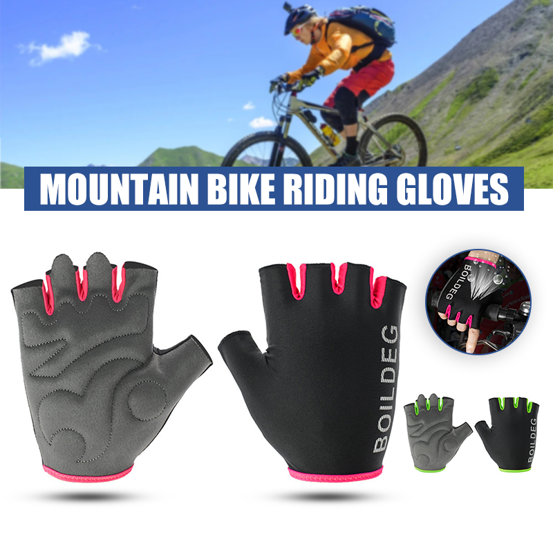 Non-slip Half Finger Gloves with Wrist 