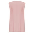 thumbnail image 6 of Royisotas Casual Tank Tops for Women Pink Sleeveless Summer Camisoles for Women Knitted Solid Color Oversized Crew Neck Womens Cami Tops, 6 of 6