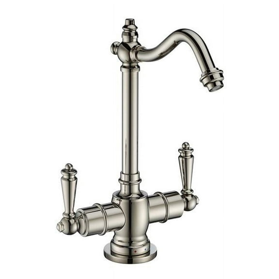 Whitehaus Point of Use Instant Hot/Cold Water Drinking Faucet with Traditional Swivel Spout