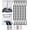 Black, variant on - Space Saving Hangers, 8 pcs, 360° Rotating Hooks | Magic Cascading Hanger Organizer with 5 Enclosed Slots, Closet Organizers and Storage for Clothes