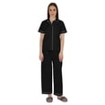 thumbnail image 1 of Inkmeso Women Cotton Nightwear Pajamas Set Classic Short Sleeve 2 Pc Shirt & Pajama Loungewear, 1 of 7