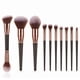 thumbnail image 3 of Set de brochas de maquillaje de 10 piezas: brochas suaves para base, polvos, sombras de ojos y corrector. Kit de herramientas cosméticas para el rostro., 3 of 5