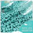 thumbnail image 4 of Alfombra de baño Yimobra, antideslizante, lavable, 60 x 43 cm, chenilla Lake Blue, 4 of 7