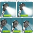 thumbnail image 4 of Large shower head with filter (120 mm diameter) High pressure shower head 5 types of jet, Anti-limescale shower head Chrome with 1.5M hose, Chlorine-infused, Shower head Large shower head with filter, 4 of 8