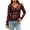 Red, variant on Women's Long Sleeved Deep V Neck Tshirts See Through Lace Mesh Button up Shirts Blouse Plus Size Solid Summer Tops Red S