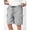 a_Gray, variant on LVHAOGJOB Mens Elastic Waist Shorts Cargo Shorts Solid Utility with Multipocket Stretch Outdoor Knee Length Shorts for Men Spandex