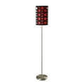 thumbnail image 1 of Ore International Lampadaire Rétro Moderne 9300F-BK-RD, 66 Pouces, Noir/rouge, 1 of 1