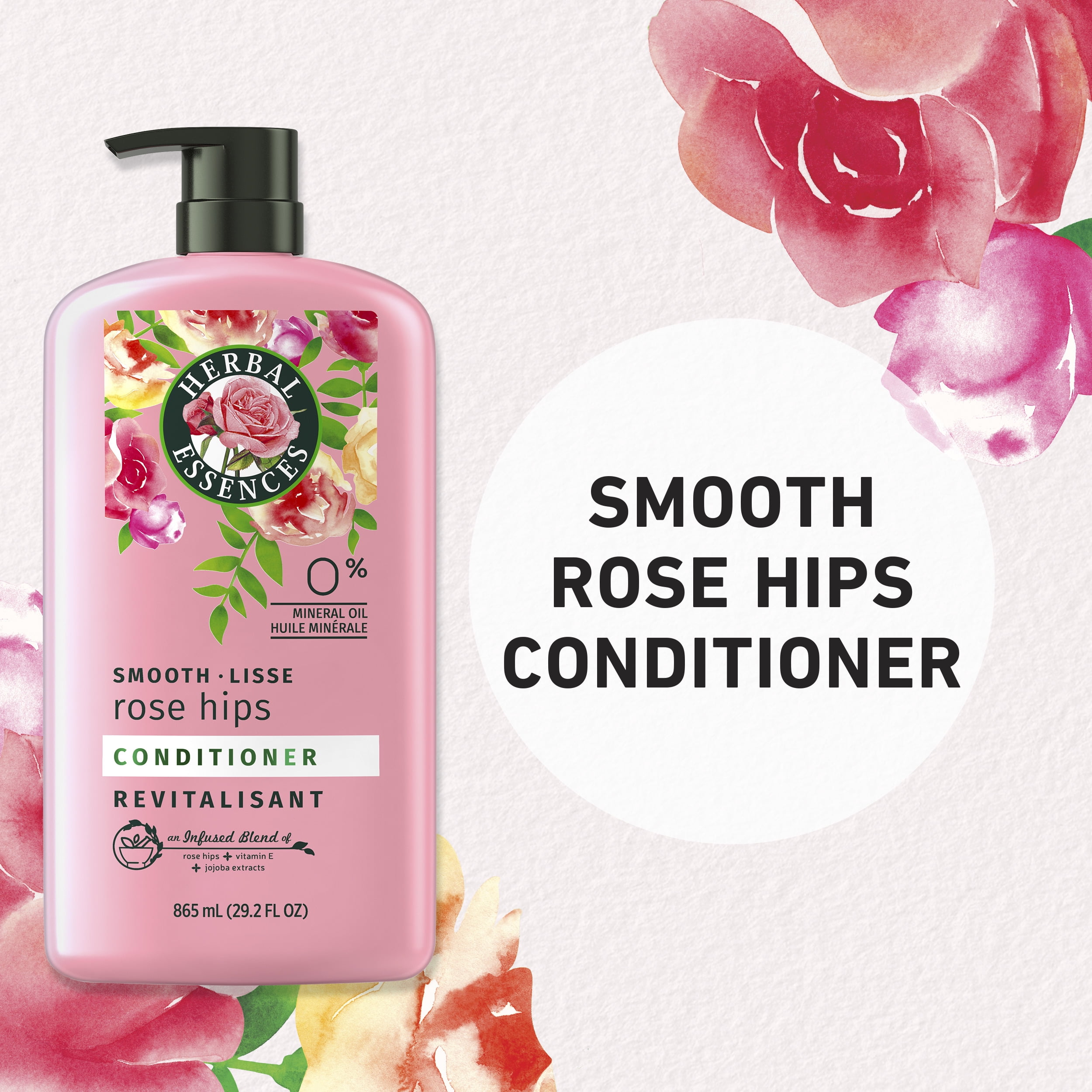 Herbal Essences Smooth Rose Shampoo and Conditioner Hair Set, 29.2 oz