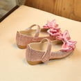 thumbnail image 2 of Otqutp Kids Girl Summer Sandals Children Fashion Princess Shoes Bowknot Dance Nubuck Leather Single Shoes Slip On Wedding Shoes, 2 of 4