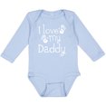 thumbnail image 3 of Inktastic I Love My Daddy Fathers Day Boys or Girls Long Sleeve Baby Bodysuit, 3 of 5