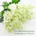 thumbnail image 5 of Sinhoon 6pcs Artificial Silk Flowers Hyacinth Floral Arrangements Outdoor Indoor Home Garden Hotel Wedding (White), 5 of 5