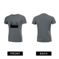 thumbnail image 2 of Coolnut Men's T Shirt Odor Protection Short, Old Cemetery Silhouette Mens Short Sleeve Tees, Grey Crew-Neck Casual Tee Shirts, L, 2 of 6