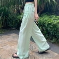 thumbnail image 3 of WILLBEST Pantalones Cargo Casuales para Mujer, de Cintura Alta, Holgados, de Trabajo, con Bolsillos, para Uso Diario. Chica, 3 of 5
