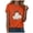 Orange, variant on Cute Halloween Shirts for Women Bloody Shirt for Women Funny Crew Neck Short Sleeve Halloween Blood Clothes Gift Blood Splatter Top(Orange,XL)