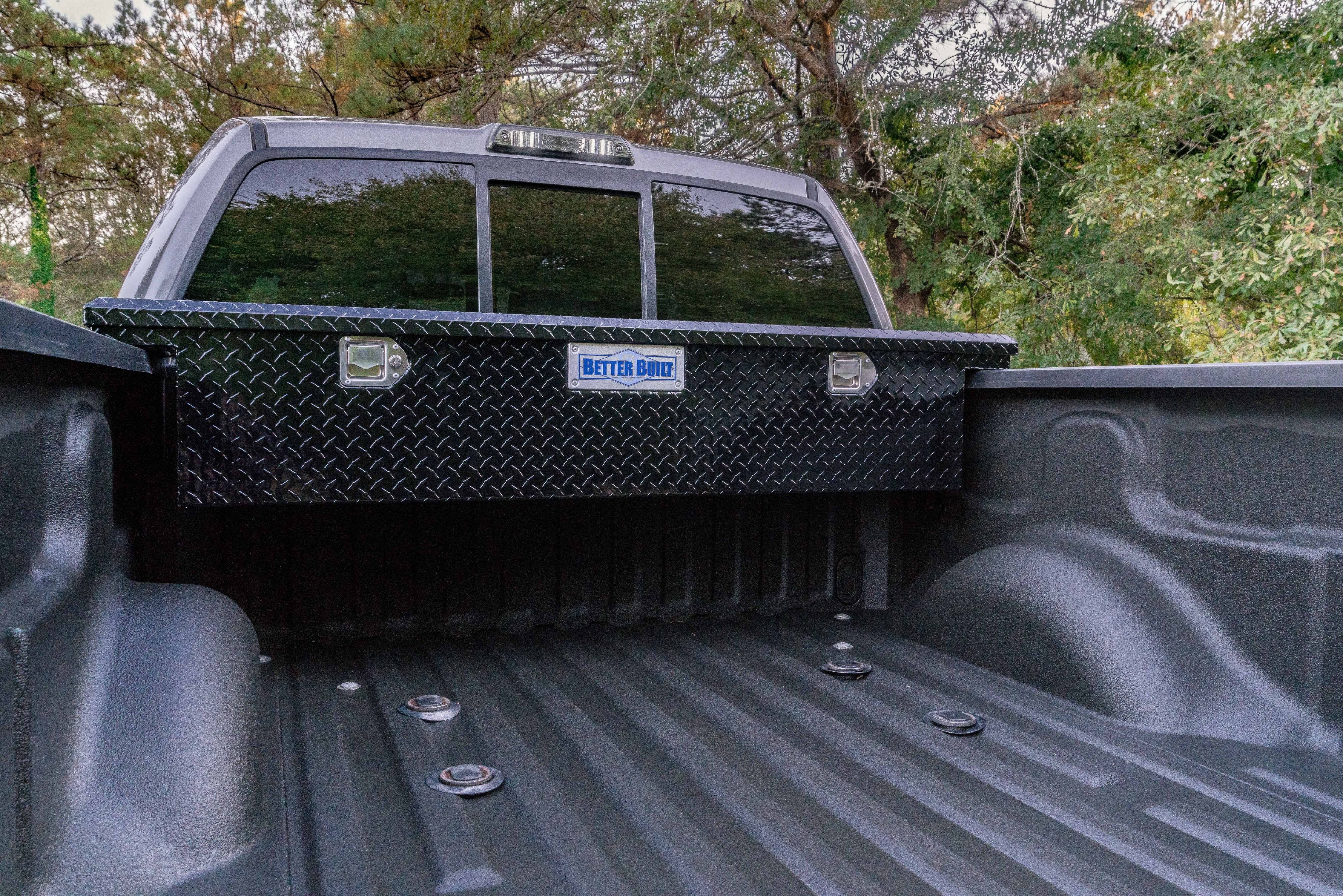 Tool Boxes For Pickup Trucks Black Full Size Tool Box Truck Low Profile Slimline eBay