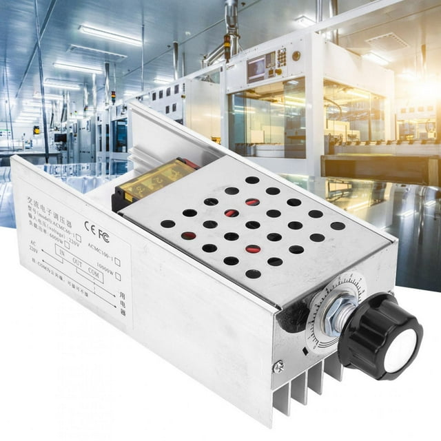 Régulateur de Tension, Régulateur de Tension Alternatif, Coffre-Fort en Alliage d'Aluminium 220V Scr pour Usage Domestique