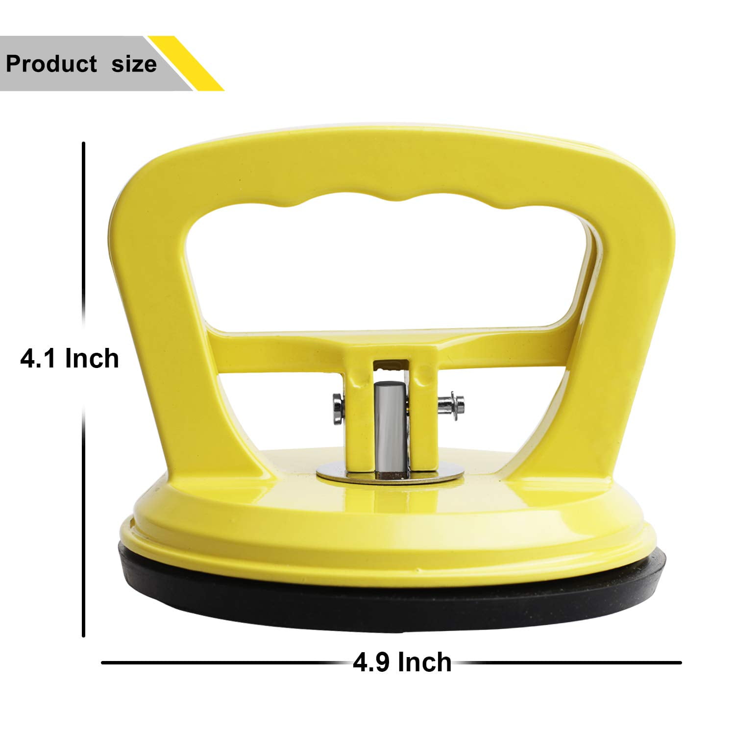 KiahLoc Patented Yellow Ring Indicator Suction Cup Double Rectangular  Shelf, Removable Wall Vacuum Holder for Smooth Tile, Glass and Mirror, ABS  Hook