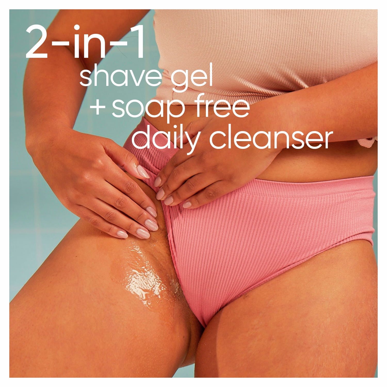 Gillette Venus for Pubic Hair and Skin, 2-in-1 Cleanser + Shave Gel, 6.4 oz