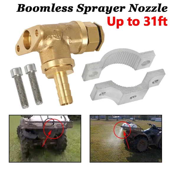 For 3/8" 1/2" Hose Atv Spot Sprayer Boomless Sprayer Nozzle Hardware Up To 31Ft