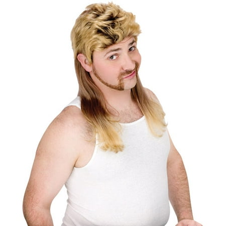 Super Mullet Wig Adult Halloween Accessory