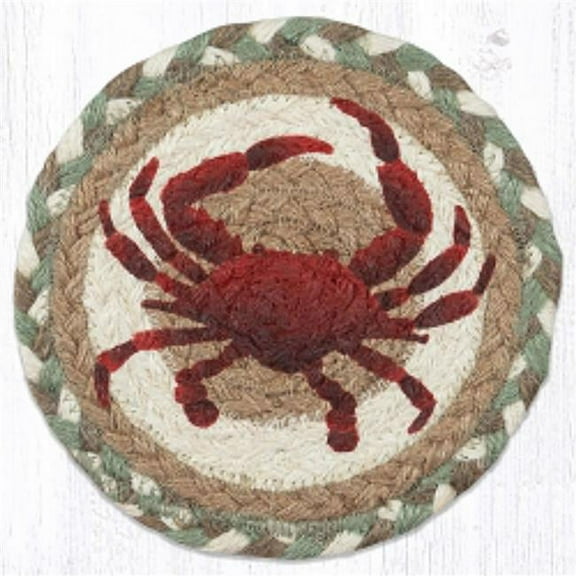 Capitol Importing 79-660C 7 x 7 in. LC-660 Crab Round Large Coaster
