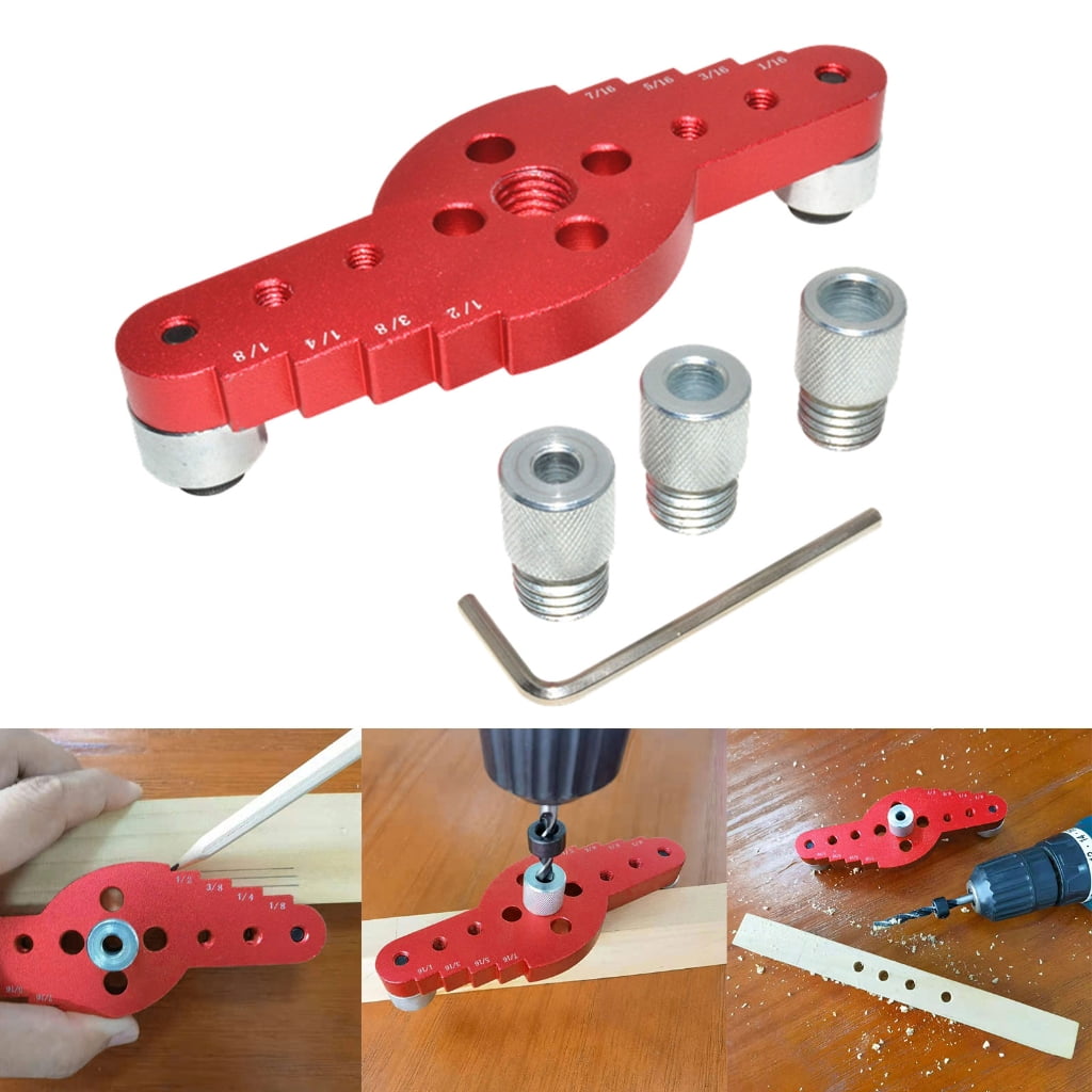 Vertical Pocket Hole Drilling Jig Woodworking Dowelling Jig Locator Wood Dowel Drill Guide Puncher Positioner Tools