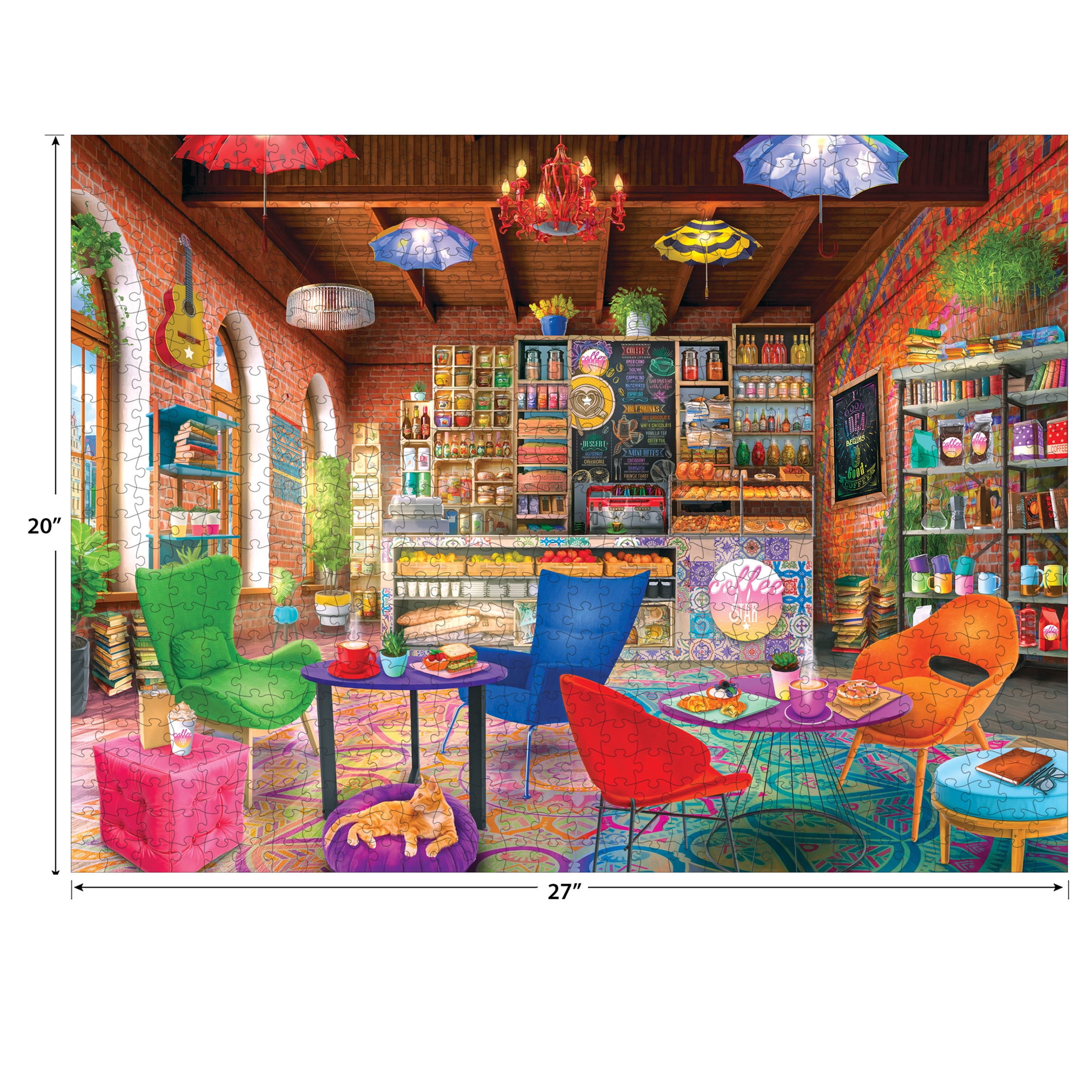 RoseArt My Happy Place - Boho Coffeshop - 750 Piece Jigsaw Puzzle