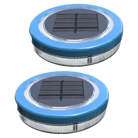 GROWTH TANK Lampe Solaire à DEL Veilleuse Étanche IP68 Accessoires Lumières Flottantes pour Plage Lumière Blanche