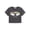 Gray Los Angeles, variant on Stylish Graphic Crop Top for Girls - Light Yellow Florida Theme Short Sleeve Summer Crewneck Tees Size 12/14