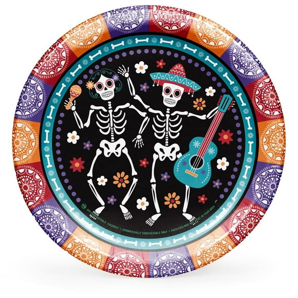 Member's Mark Day of the Dead Paper Plates, 10", 85 ct.