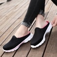 thumbnail image 2 of Womens Knit Mesh Slip on Loafers Breathable Casual Ballet Flat Shoes Comfortable Round Toe Low Top Nursing Walking Shoes Hot Pink Size 9, 2 of 5
